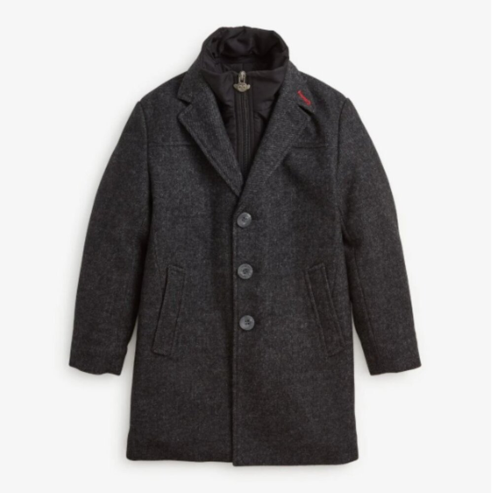 Appaman Black Tweed New City Overcoat size 4T